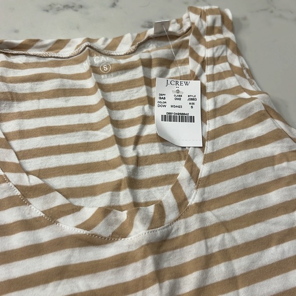 NWT J. Crew Factory Stripe Tissue Tank - Picture 2 of 3